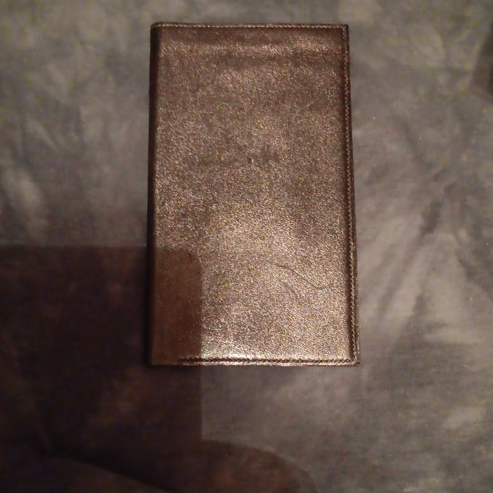 NWOB HERMES BLACK LAMB LEATHER WALLET